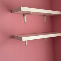 Ripiani per libri in legno laminato bianco