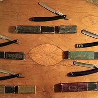 Collezione di 5 rasoi da barba fine Ottocento