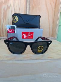 Occhiali Sole Ray-Ban RB 2140 Wayfarer neri tg 50