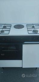 Cucina a 4 fuochi più forno a gas più piastra elet