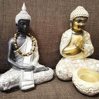 Statue Sculture Buddha Dipinte a Mano 2 MODELLI