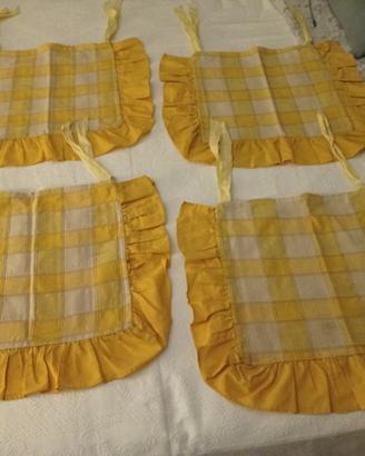 Set 4 federe copricuscini in cotone