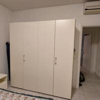 Armadio bianco laccato 200 cm
