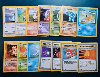 Carte pokemon 1 edizione set base ita