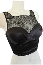 Yamamay top corsetto bralette nero tg. 3 coppa B 