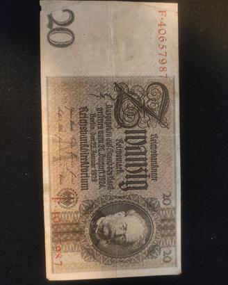 BANCONOTA DEL REICH 1929