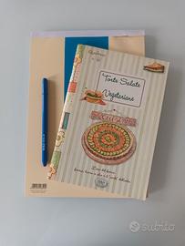 Ricettario + blocco notes + penna