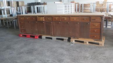 CASSETTIERA INDUSTRIALE BANCONE BANCO ANTICO