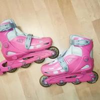 Pattini a rotelle rosa per bambini