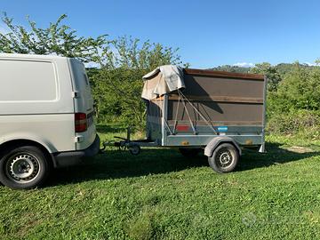 Carrello rimorchio trasporto cose 750kg