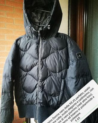 Piumino della Kejo da Donna, Nero con cappuccio