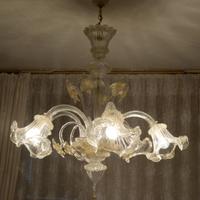 Lampadario vetro murano