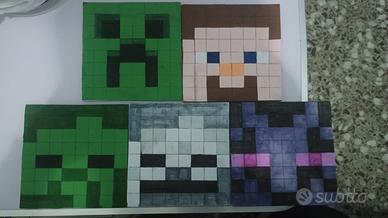 Sottobicchieri Minecraft Set 5 Pezzi