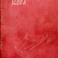 LIBRETTO USO E MANUTENZIONE ORIGINALE FIAT 1400 A 