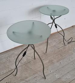 Tavolino in vetro design  Vintage con luce