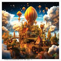 Opera di NYX "Il mondo delle mongolfiere"