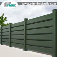 Recinto frangisole alluminio doghe profili verde