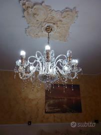 Lampadario in vetro