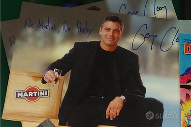 Cartolina George Clooney No Martini, No party