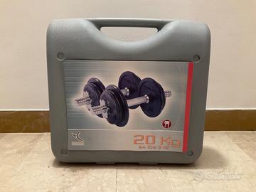 Kit manubri bodybuilding 20 kg