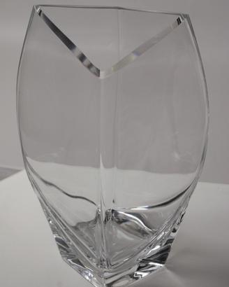 Vaso in cristallo trasparente