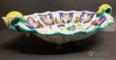 DERUTA MANCINELLI grande centrotavola ceramica VTG