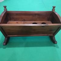 Culla portabottiglie in legno rustico