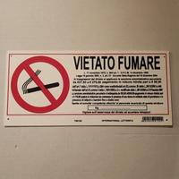 Targa VIETATO FUMARE 