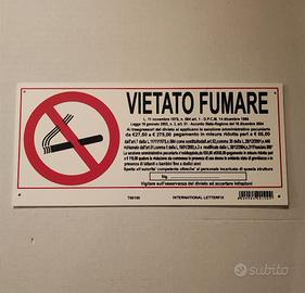 Targa VIETATO FUMARE 