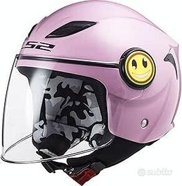 LS2, Casco Moto per Bambini FUNNY Pink TG S