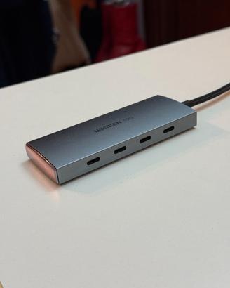 4 Porte Type C Dock Station 10Gbps Hub USB C 3.2 G