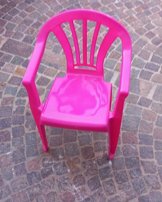 sedia in plastica per bimbe