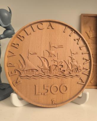 Quadretto Artigianale in Legno , Le Caravelle 