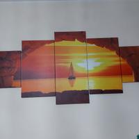 quadro moderno stampa su tela 5 pezzi 
