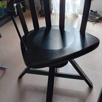 Sedia feodor ikea colore nero