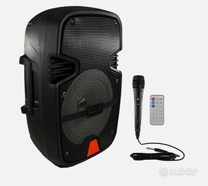 CASSA BLUETOOTH CON MICROFONO E TELECOMANDO