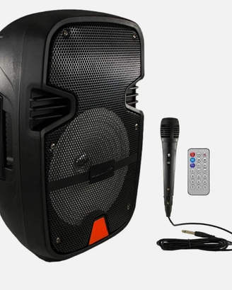 CASSA BLUETOOTH CON MICROFONO E TELECOMANDO