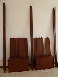libreria in teak anni 60