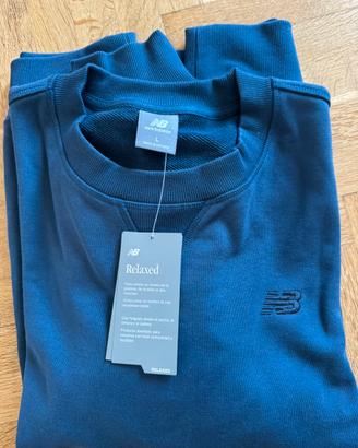 Felpa New Balance blu marino - nuova con etichetta