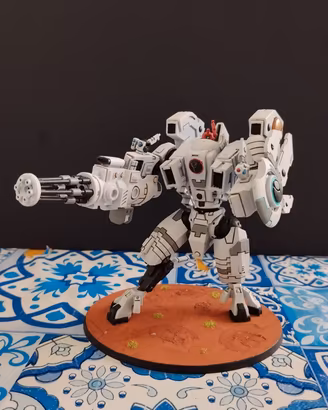 W40k _Riptide Battlesuit con opzioni arma magneti
