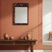 Specchio Tribal Pop dipinto a mano 