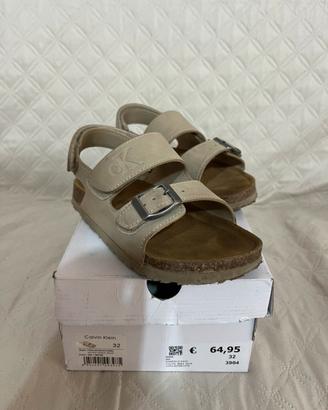 Ciabatte  bimbo n 32 calvin klein
