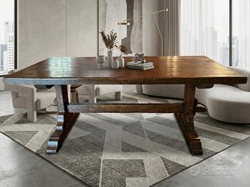 Tavolino da salotto in legno massello 120x59