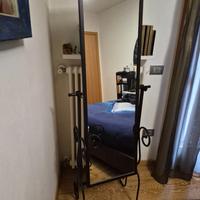 Set specchiera + seduta in ferro battuto