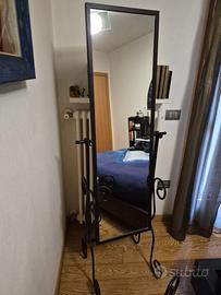 Set specchiera + seduta in ferro battuto