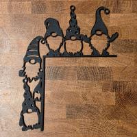 decorazione per porta gnomi