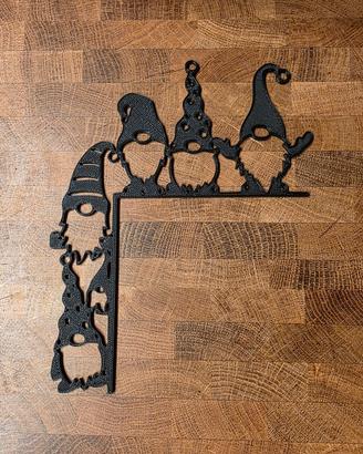 decorazione per porta gnomi