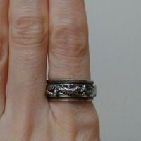 Anello Spinner con Drago in Argento 925