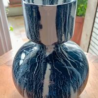 Vaso nero marmorizzato