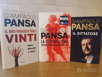 3 Libri Giampaolo Pansa (copertina rigida)